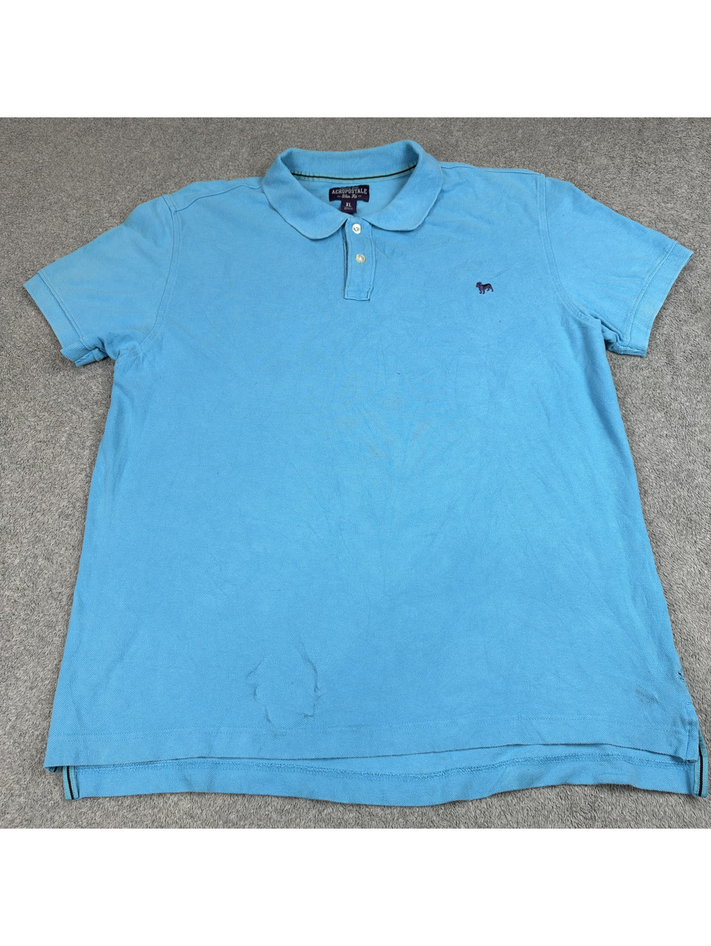 Aeropostale Slim Fit polo shirt blue size XL
